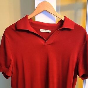 Red Collar Shirt -- Suit Supply - Medium